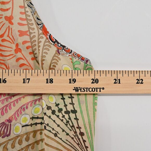 LA FEE MARABOUTEE‎ Top Womens Size 40 Multicolor Printed Sleeveless Tank Blouse - Picture 11 of 11